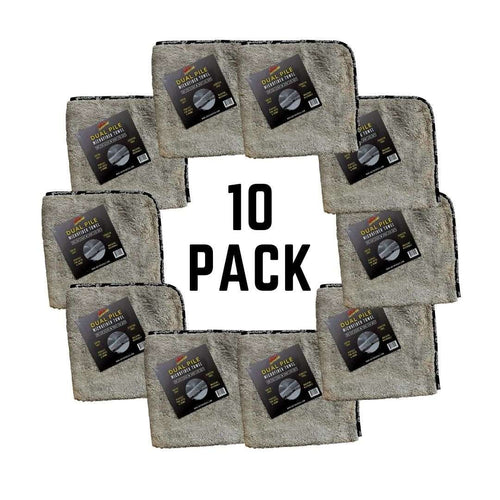 10 Pack Dual Pile Microfiber Towels
