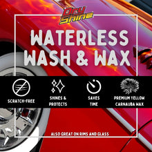 Load image into Gallery viewer, 2 Pack Waterless Wash &amp; Wax + 2 Microfiber Towels - Dry Shine USA
